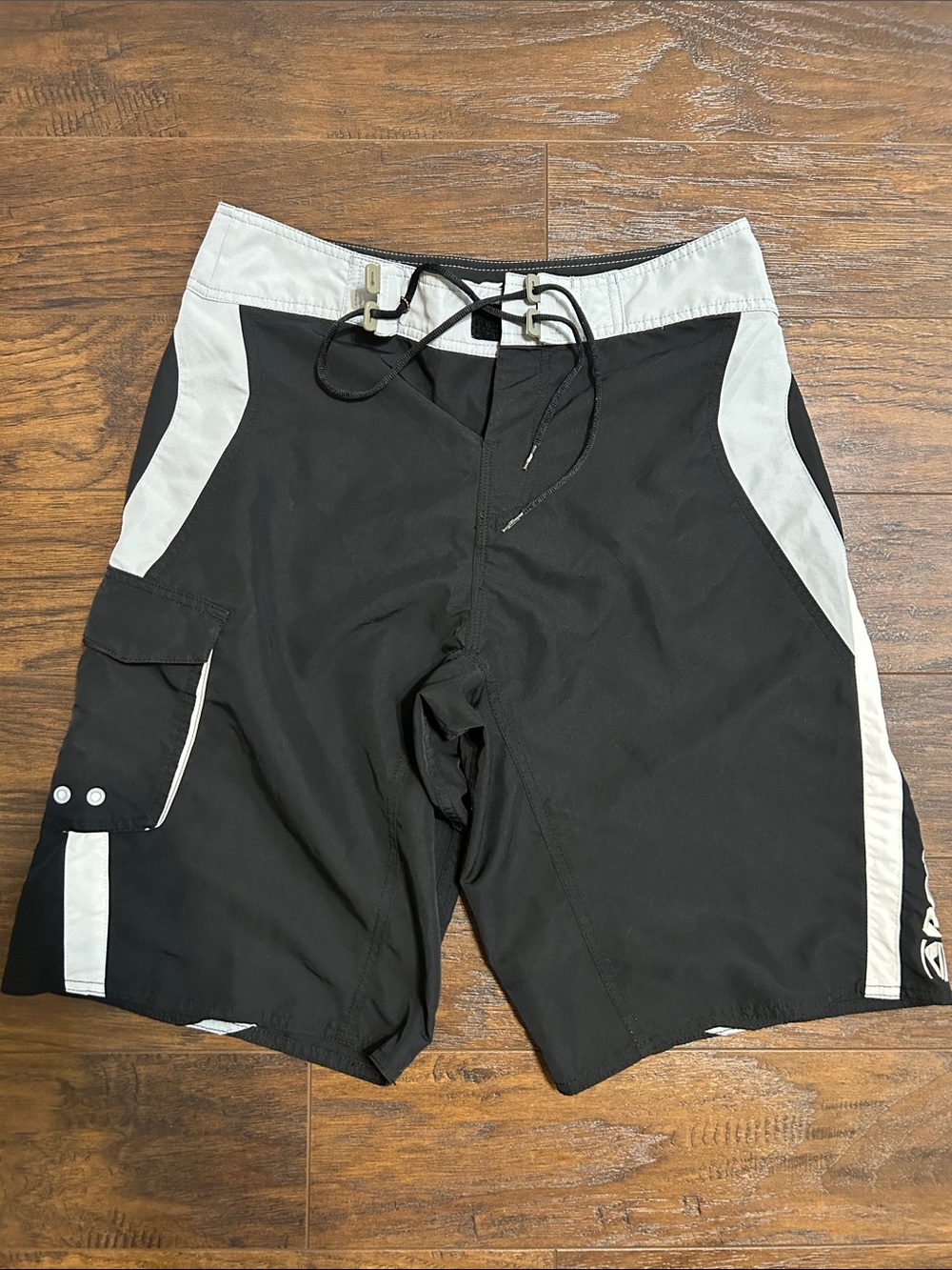 Reef Black and White Men's Board Shorts